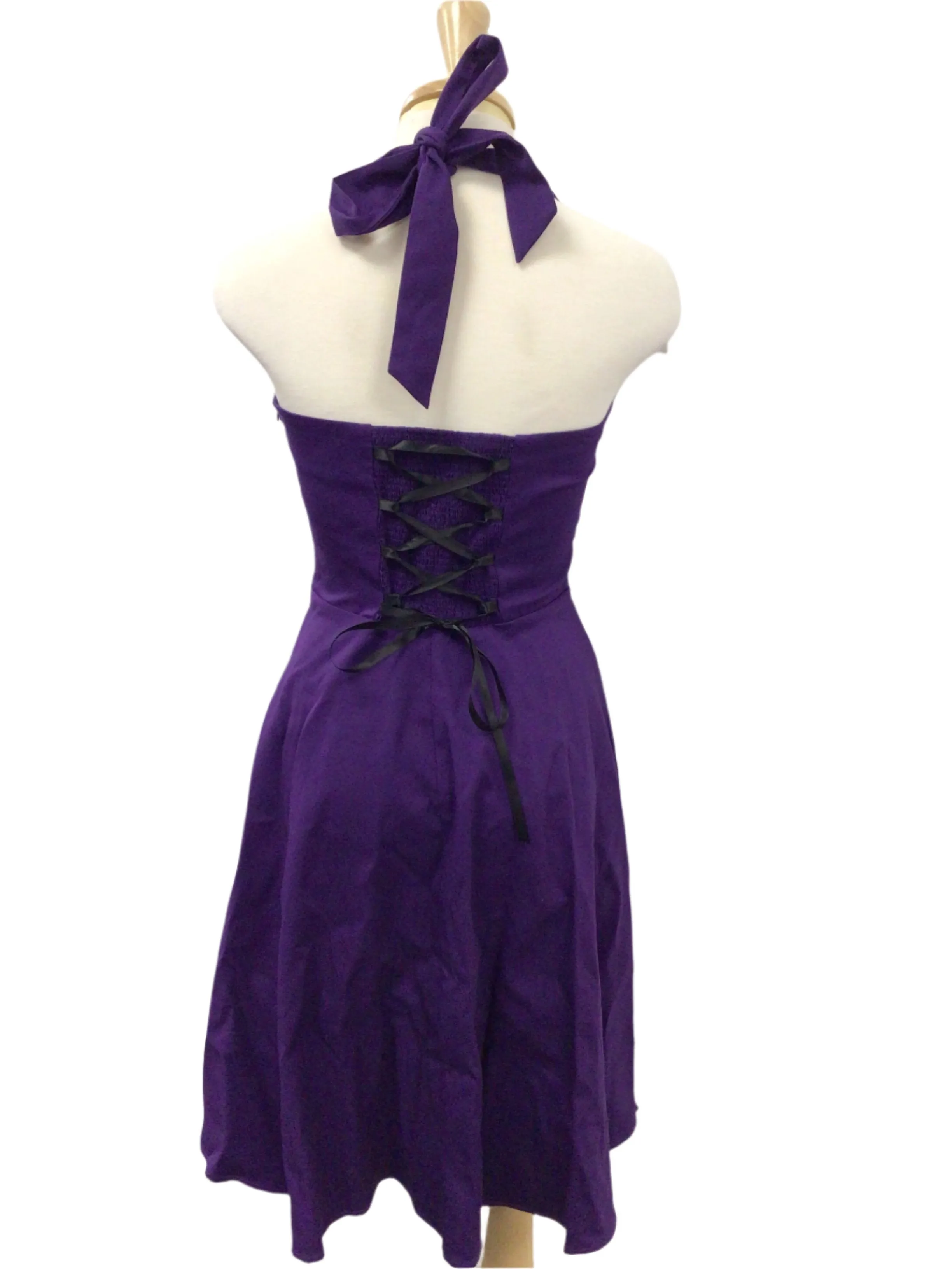 Purple Halter Dress