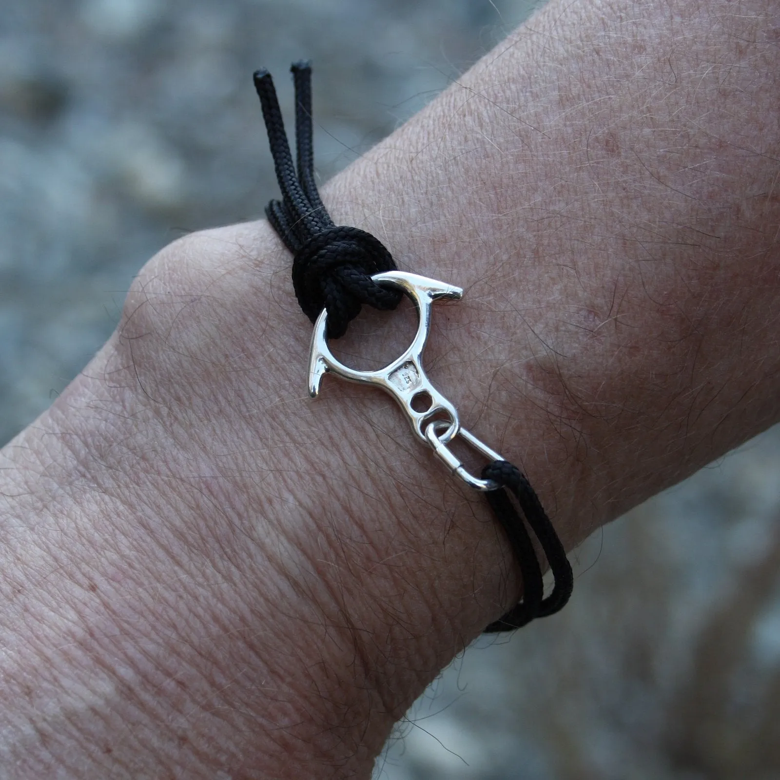 Rescue 8  Descender Bracelet - Sterling Silver