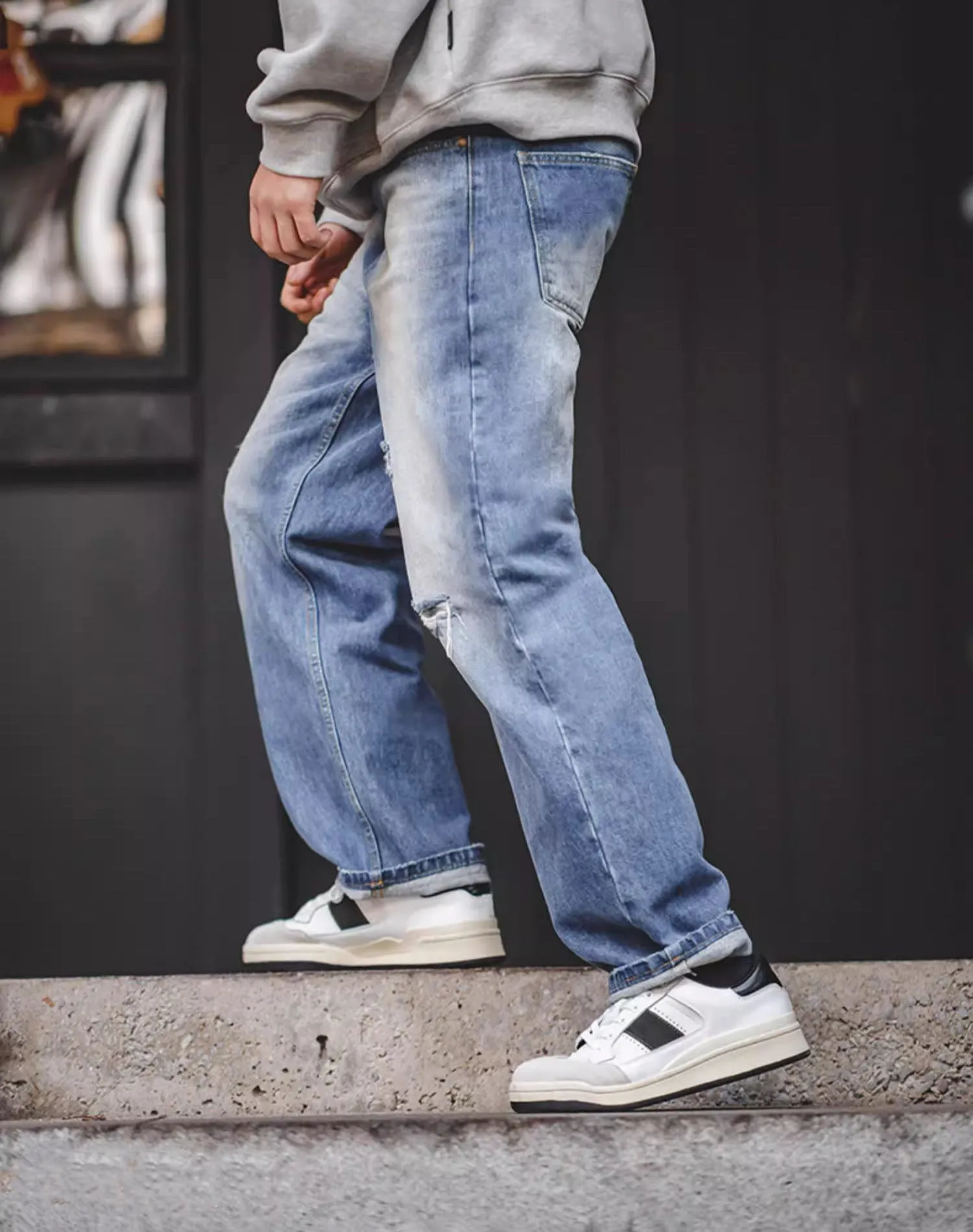 Retro Classic Remade All-Match Sports White Men's Casual Shoes