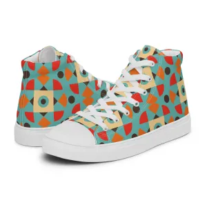 Retro Shape - Men’s high top canvas shoes