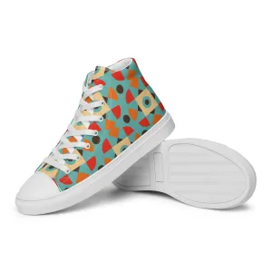 Retro Shape - Women’s high top canvas shoes