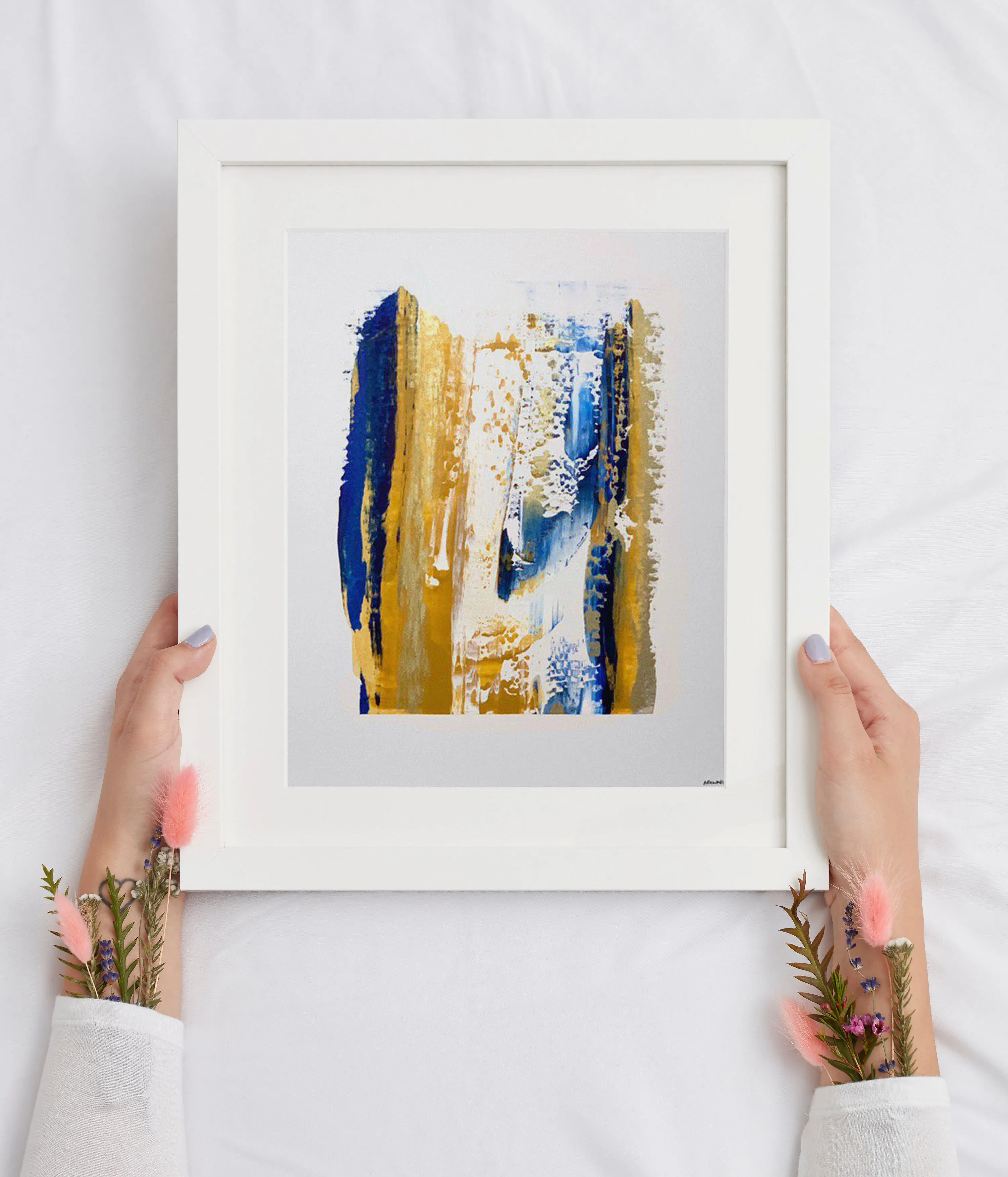 River Face Handmade Painting