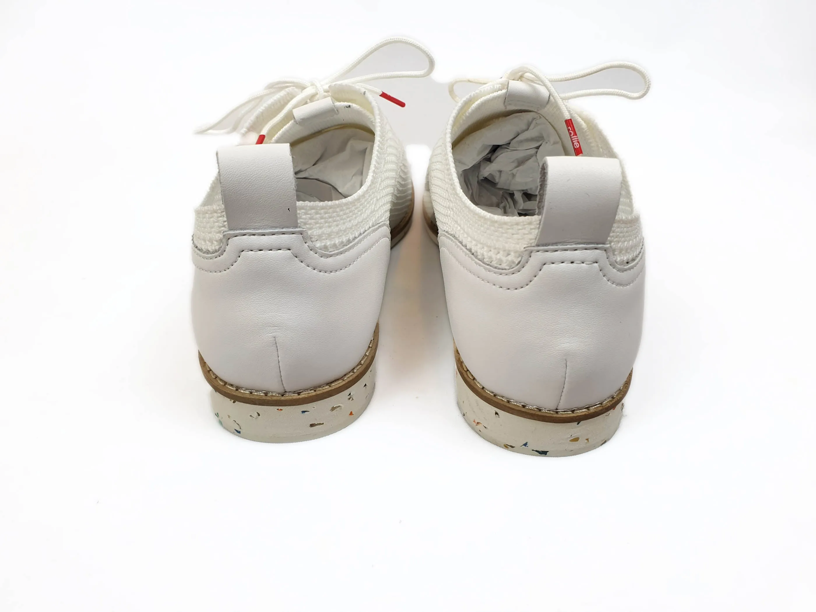 Rollie derby white eco punch shoes in size 41 (comes with box)