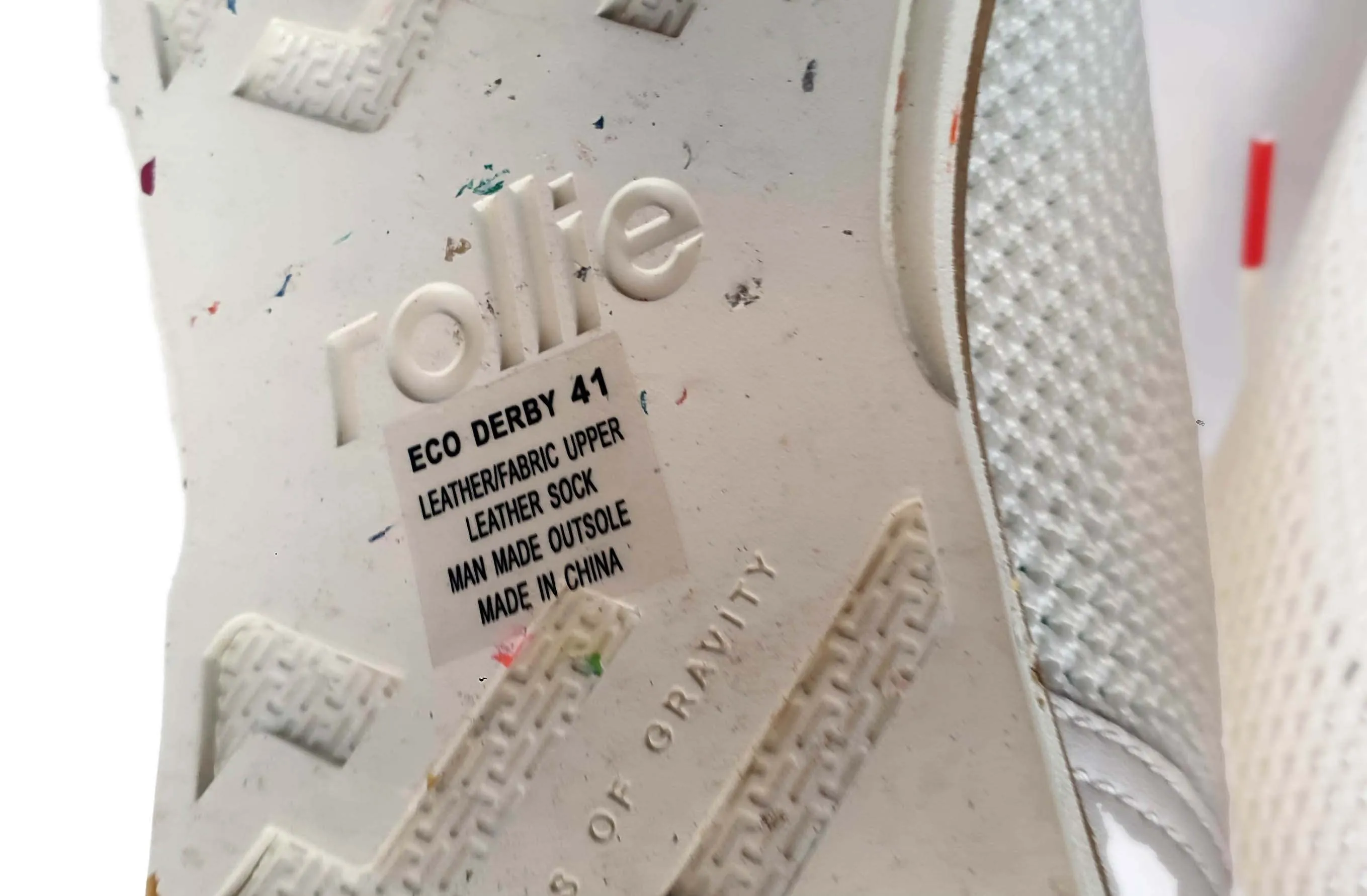 Rollie derby white eco punch shoes in size 41 (comes with box)