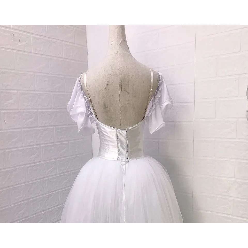 Romantic Era Soft (Snow) Simple Ballet Dress