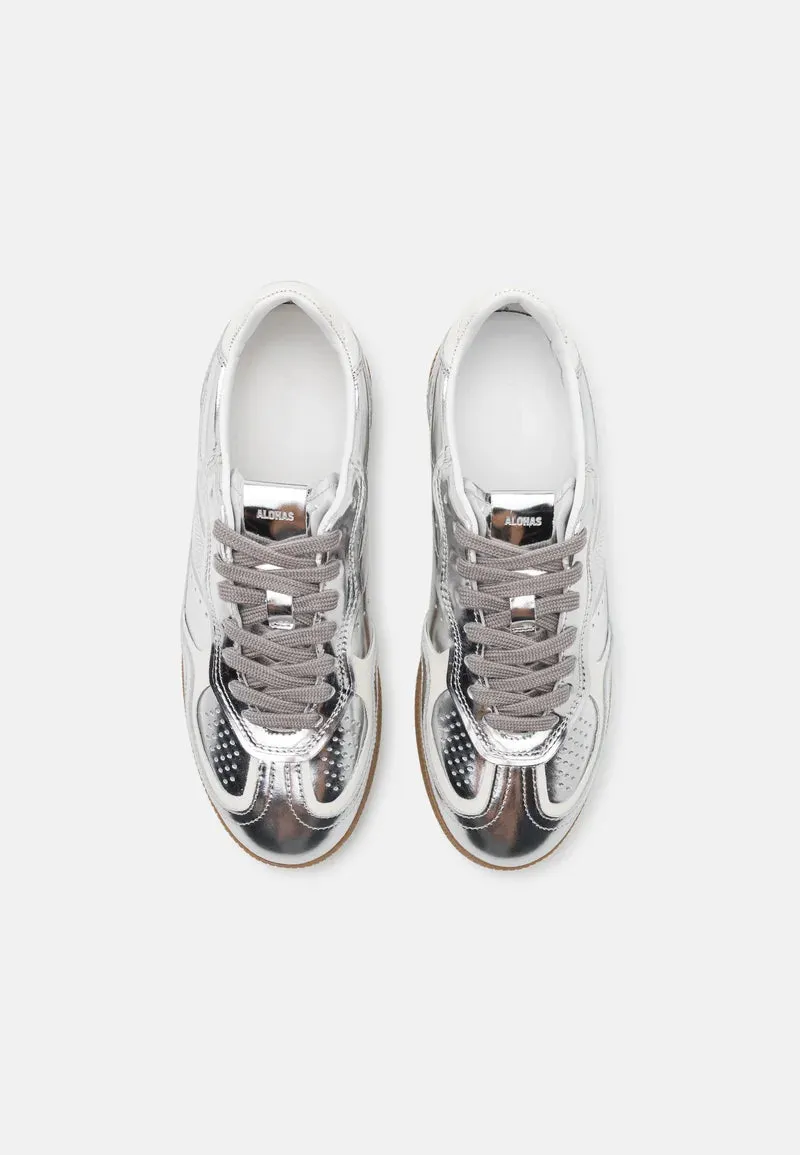 Selena Silver Cream Trainers