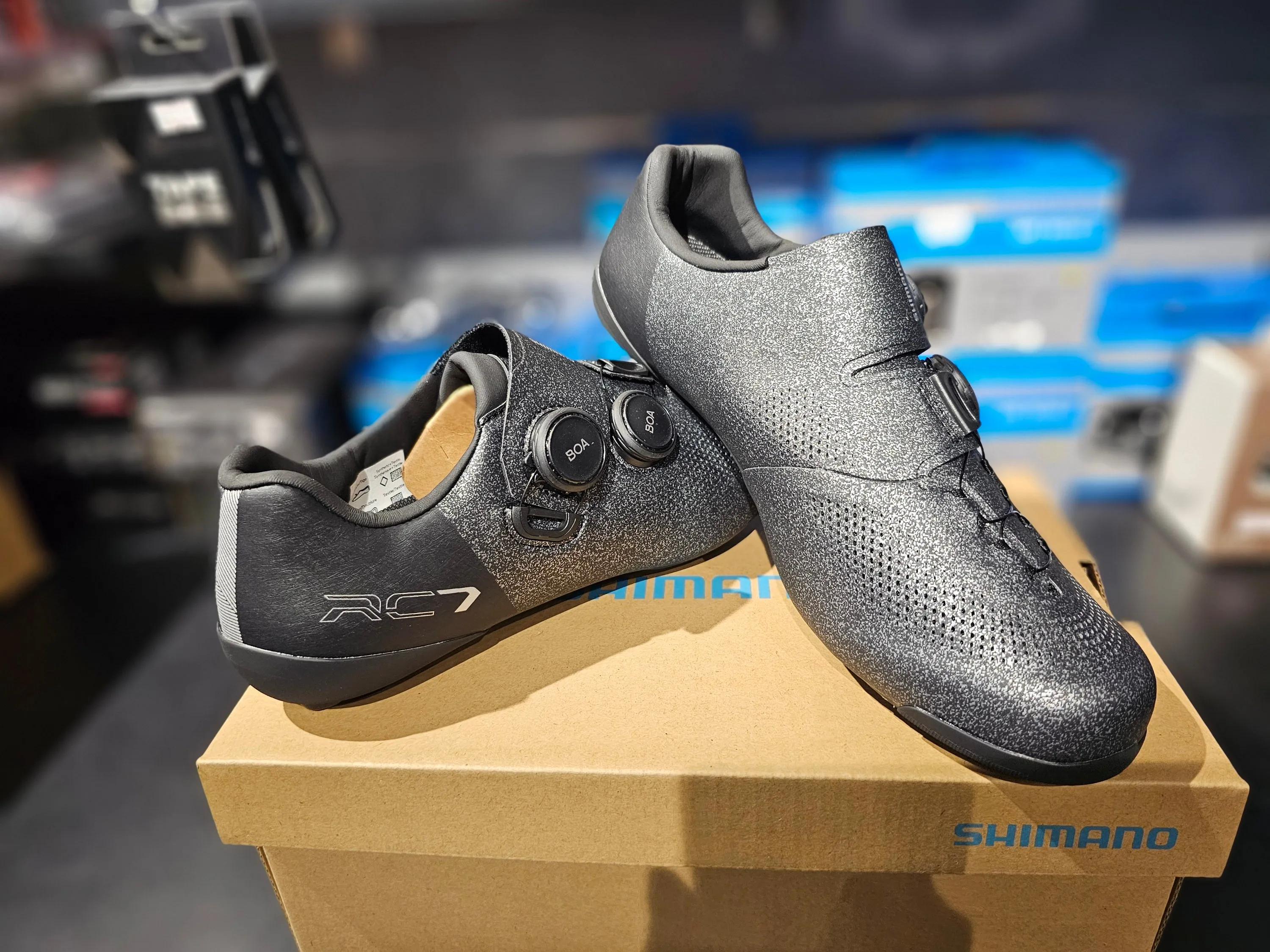 Shimano SH-RC703 Gray Splatter Special Edition (Wide)