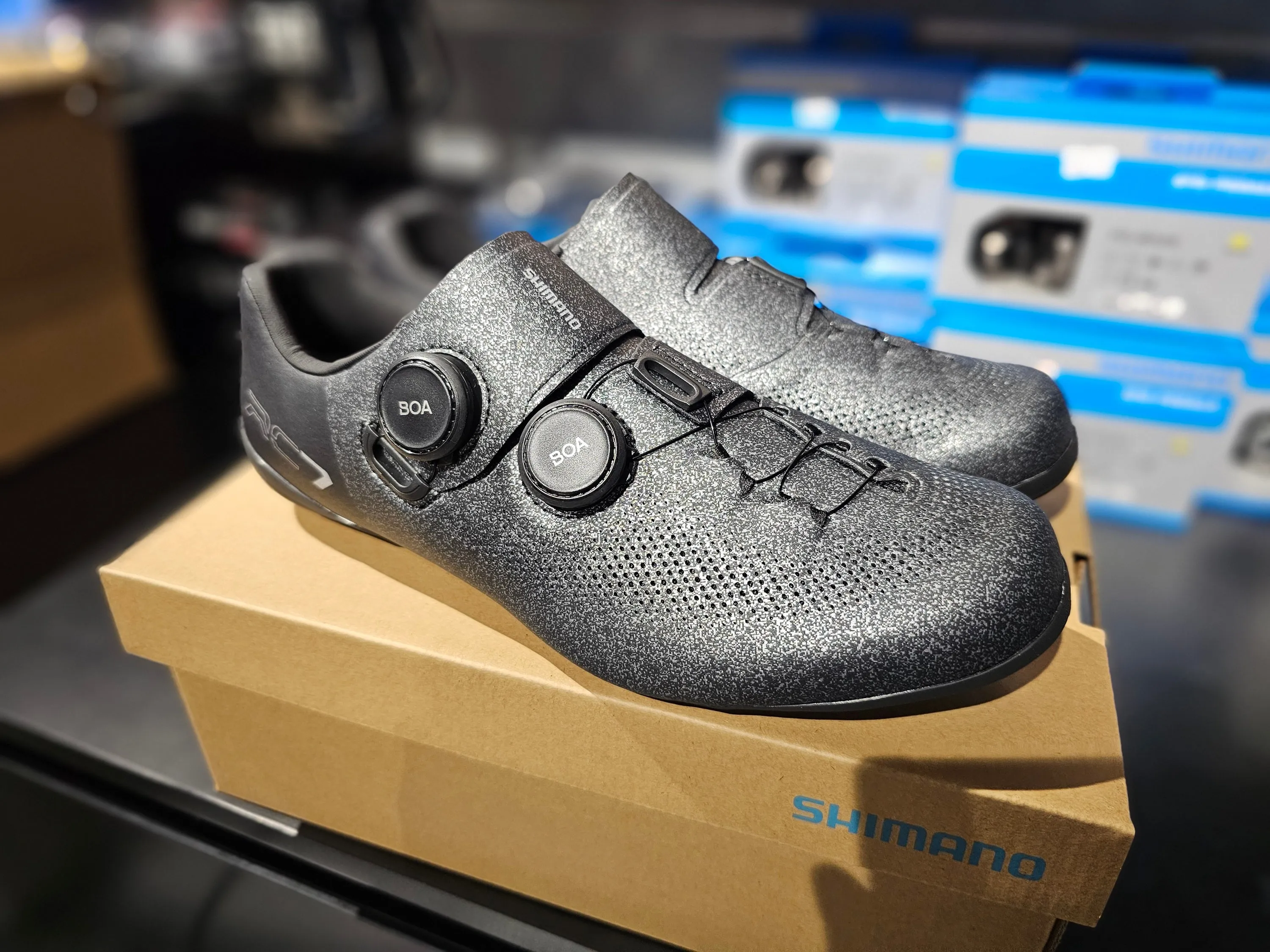 Shimano SH-RC703 Gray Splatter Special Edition (Wide)