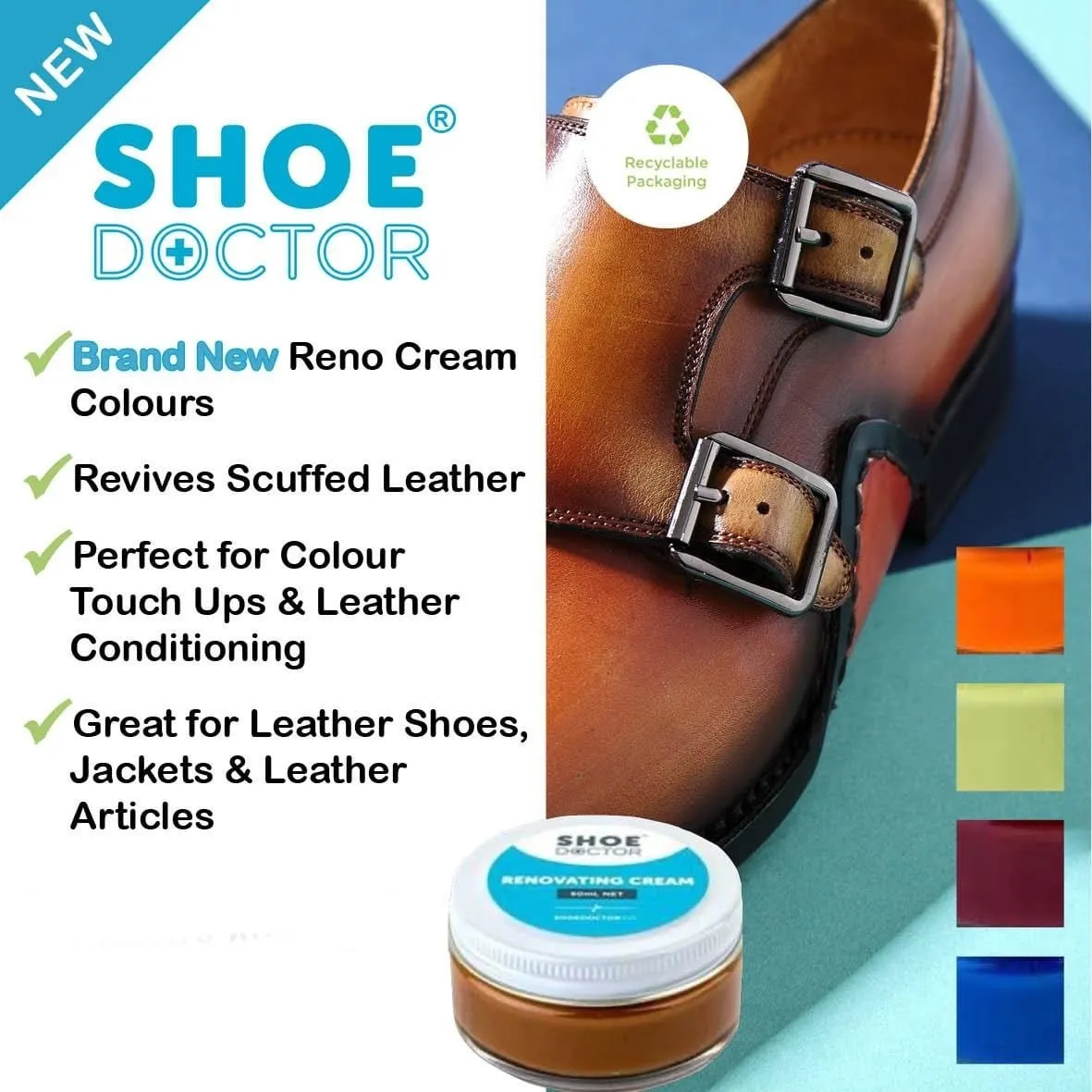 SHOE DOCTOR LEATHER RENOVATING CREAMS - Various colors
