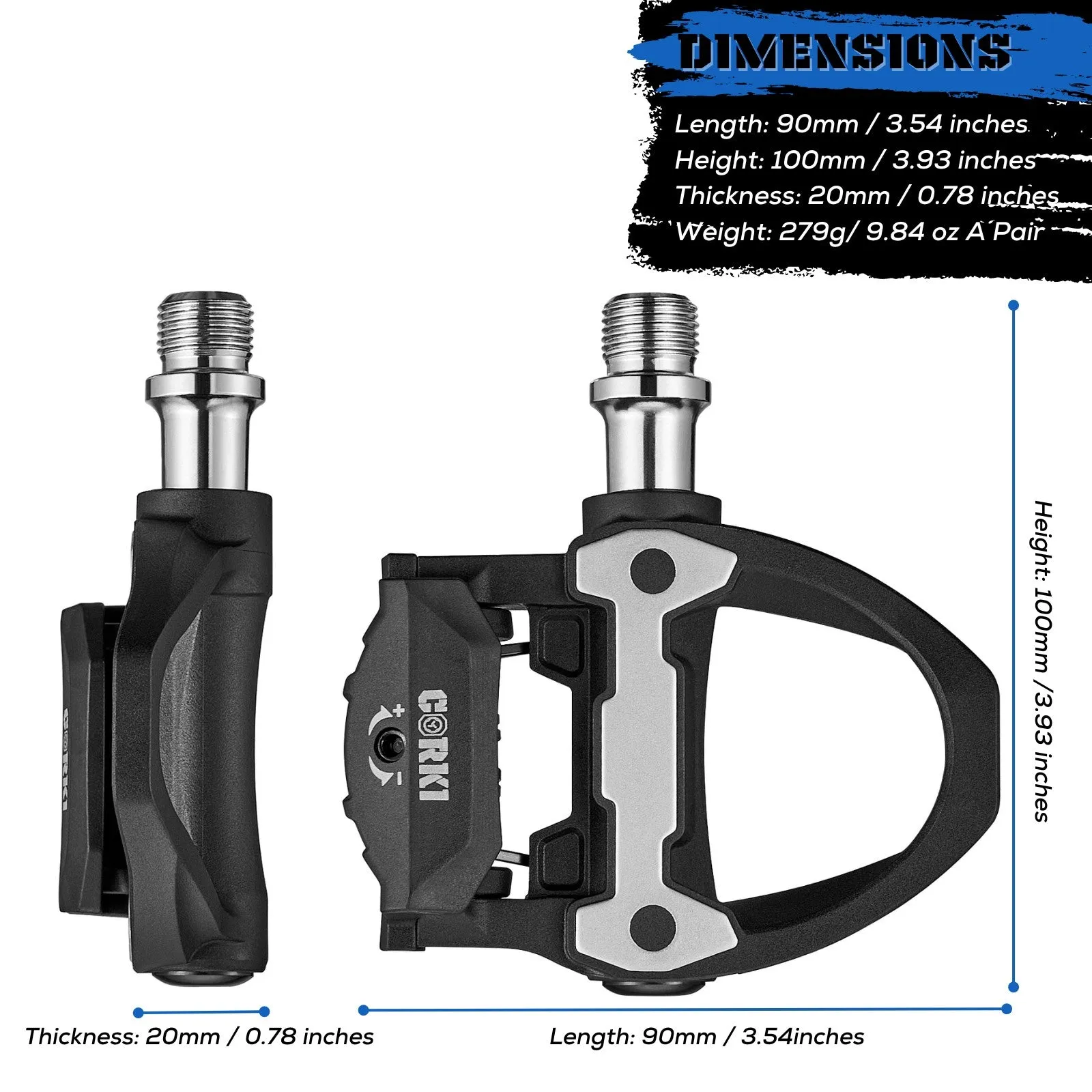 SMPL Simpleton Clipless SPD-SL Road Pedals
