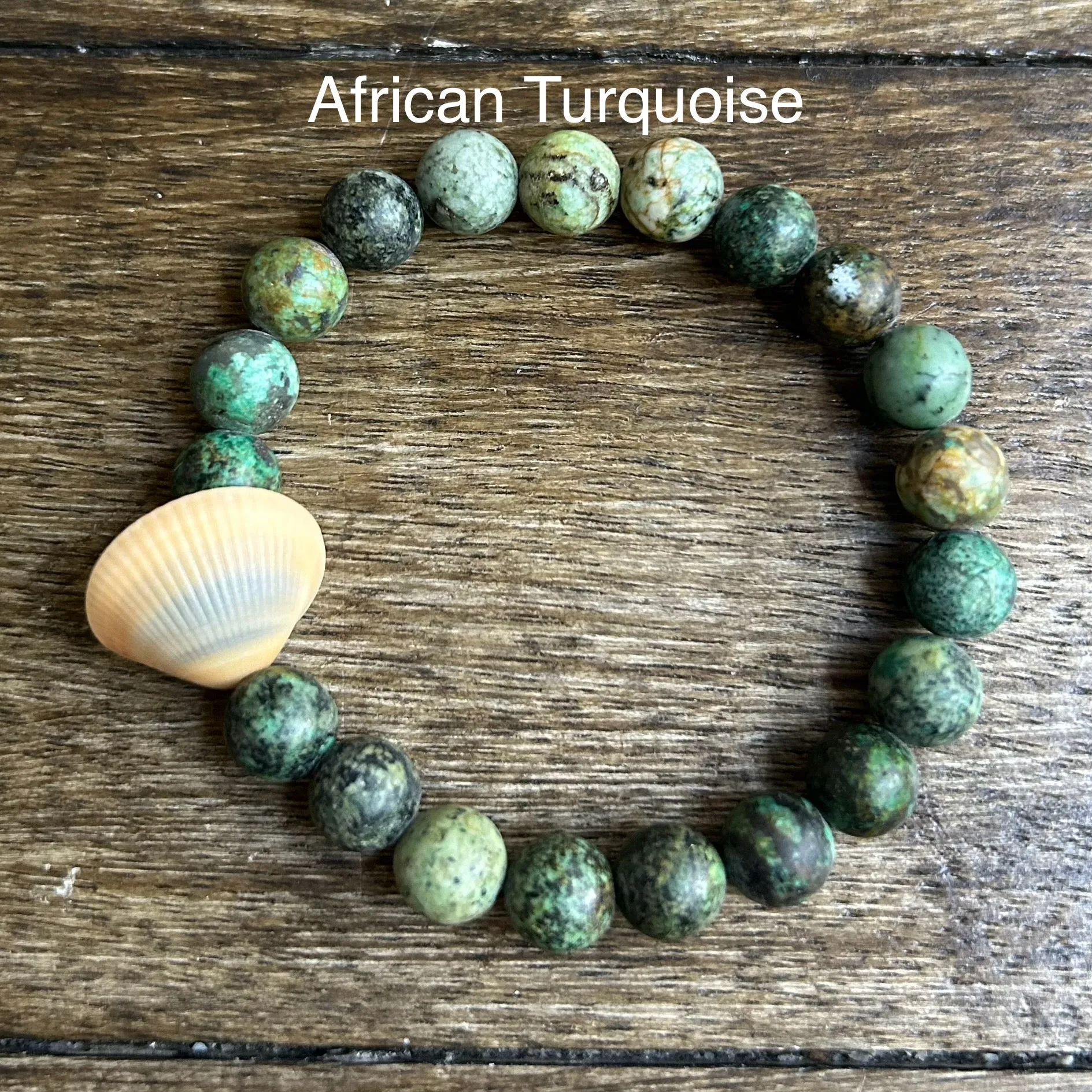Solid Stone Seashell Bracelet