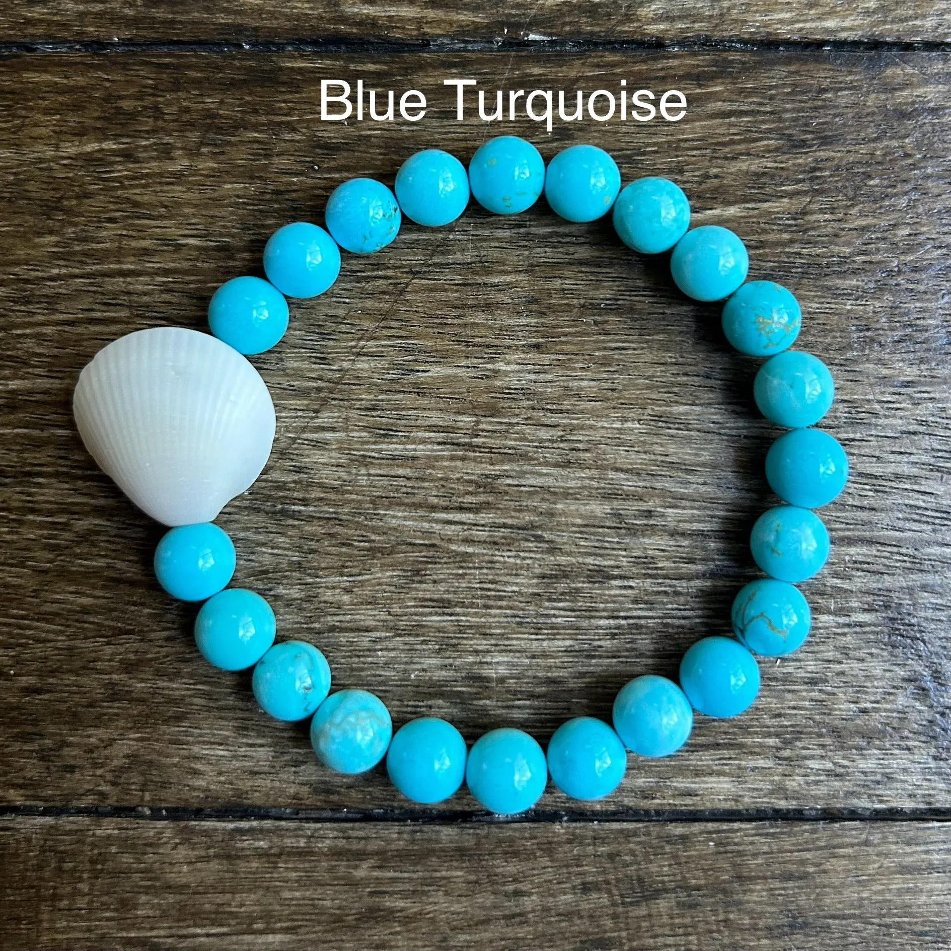 Solid Stone Seashell Bracelet