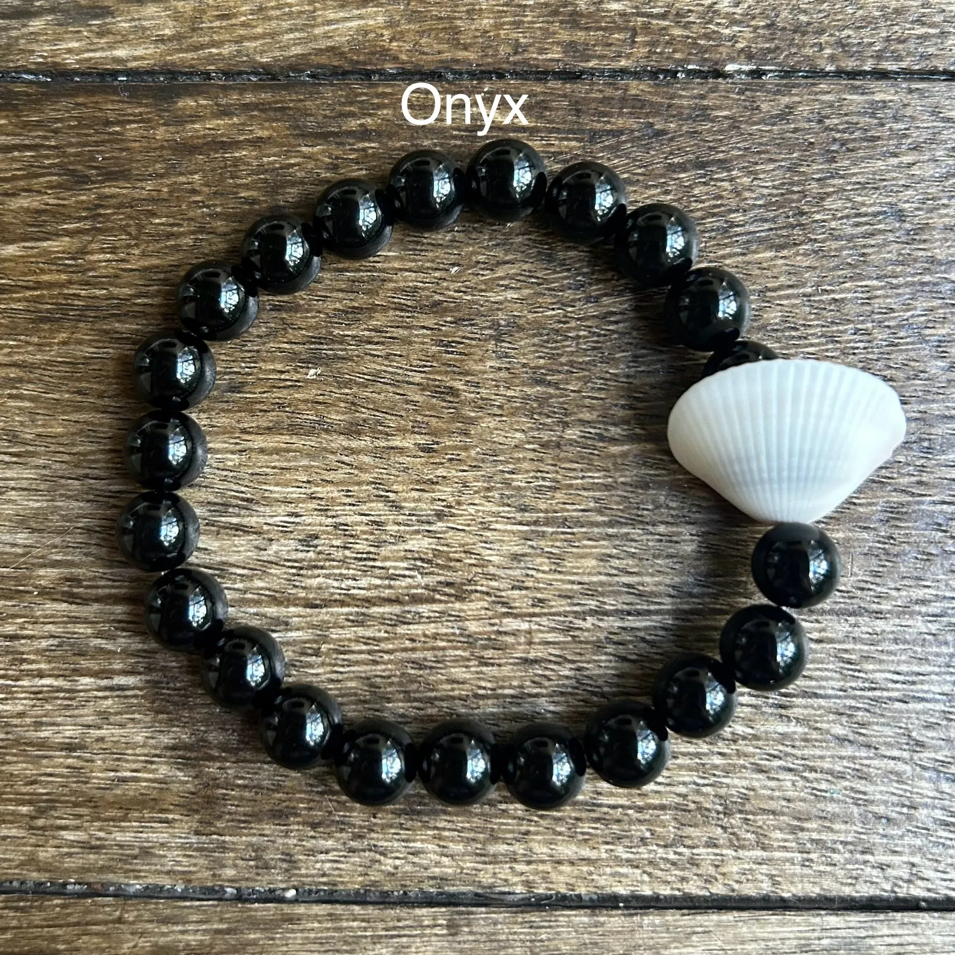 Solid Stone Seashell Bracelet