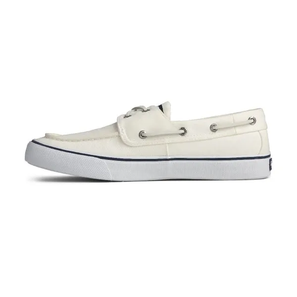 Sperry BAHAMA II Mens Canvas Boat Shoes White
