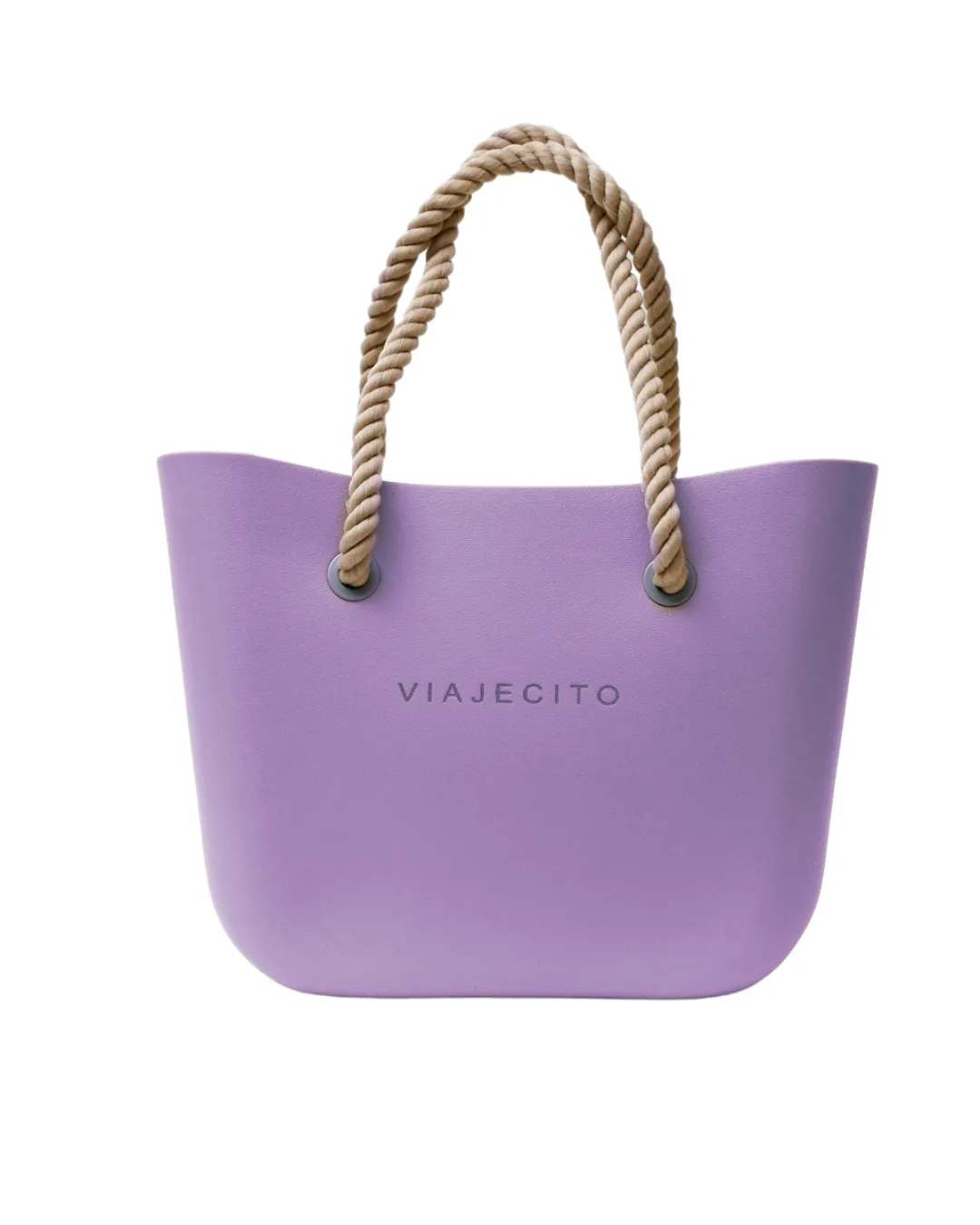 Standard Beach Tote Set - Grape Soda with Natural Lining