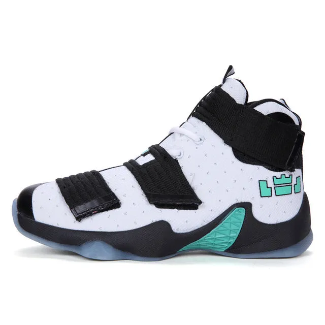 Sycatree Unisex Basketball Shoes Men Women High Top Ankle Boots Sneakers Lebron James Lovers Shockproof basket homme baloncesto
