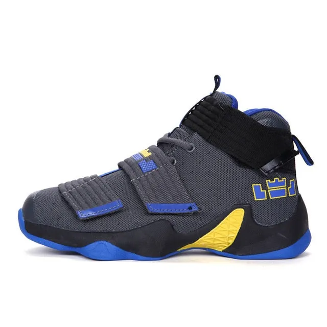 Sycatree Unisex Basketball Shoes Men Women High Top Ankle Boots Sneakers Lebron James Lovers Shockproof basket homme baloncesto