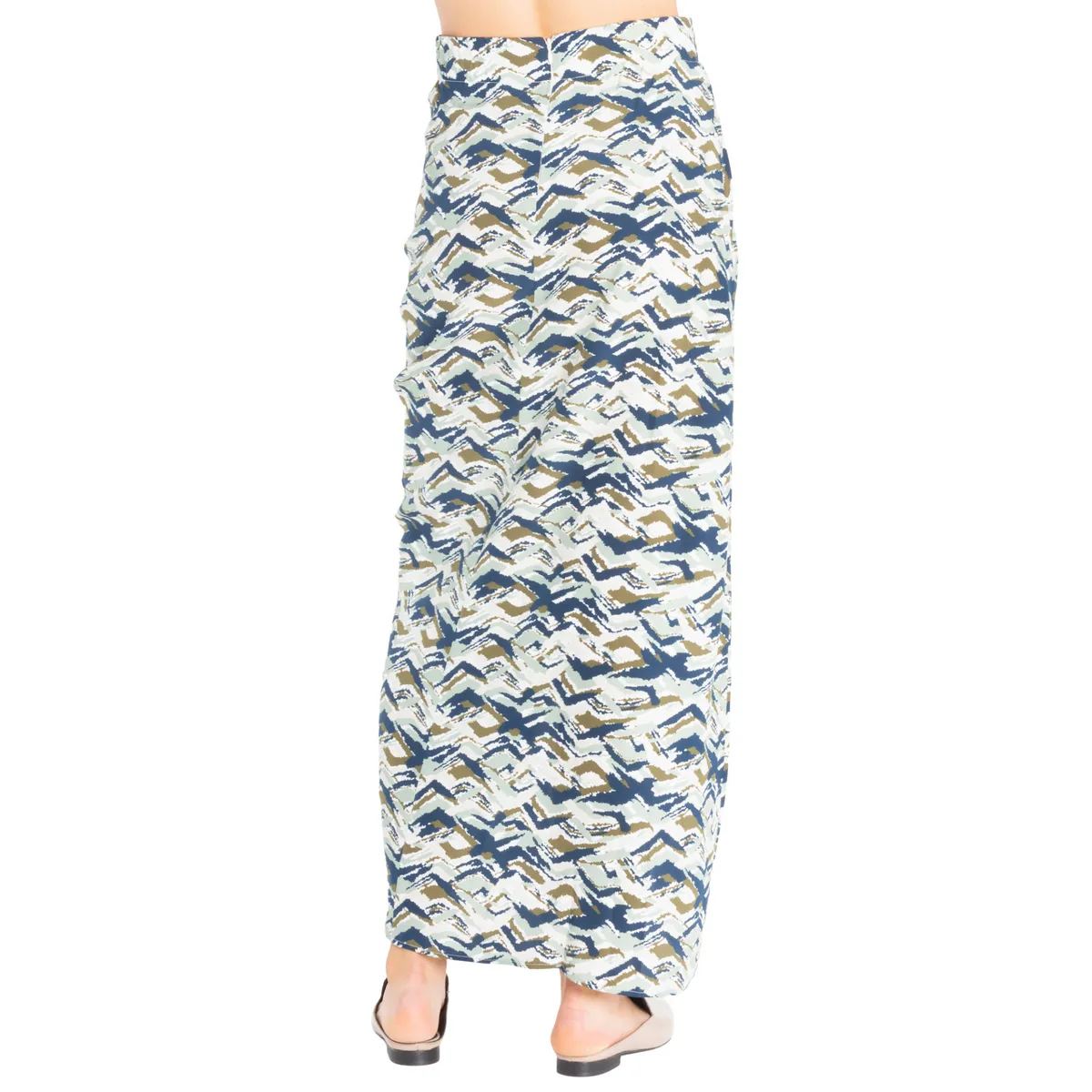 Toledo Silk Long Skirt with Drawstrings