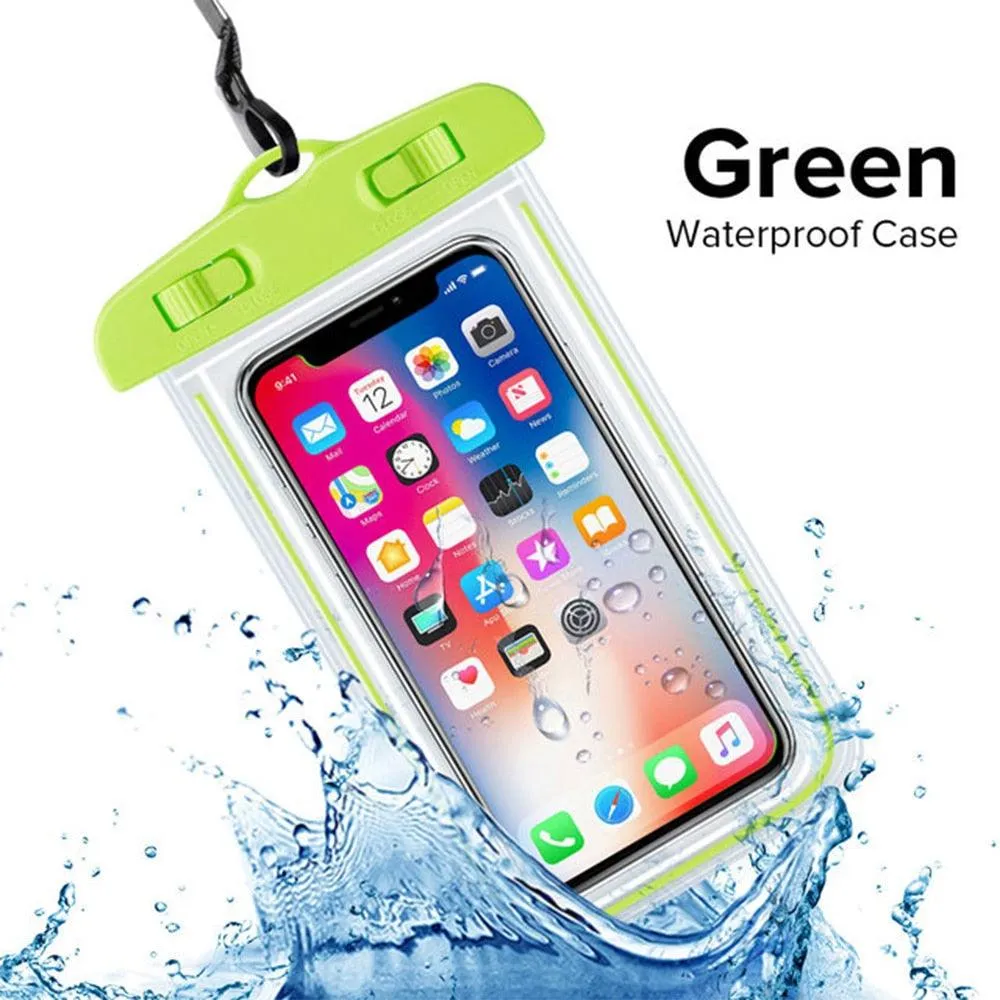 Universal Waterproof Phone Case For iPhone 13 12 11 Pro Max XS Water Proof Phone Bag Cover IP68 Phone Pouch Protector Photos Calls Comfortable Touch Operation Compatible with iPhone