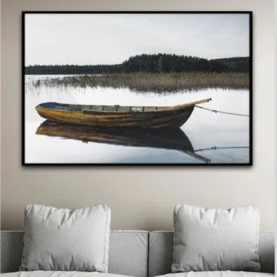Vintage Boat In Scene S22 60*90