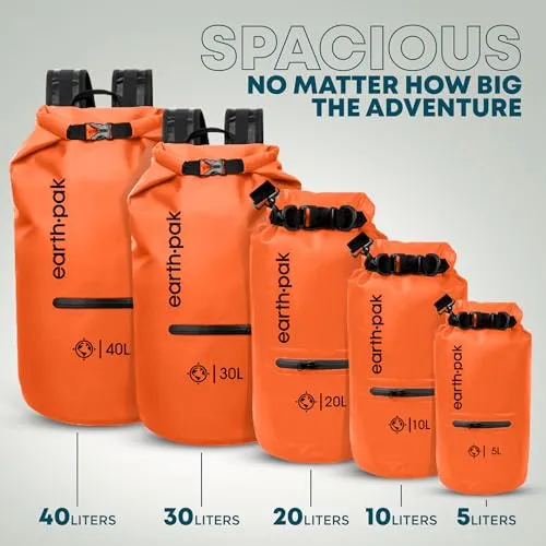 Waterproof Dry Bag w/ Zippered Pocket - Waterproof Dry Bag Backpack