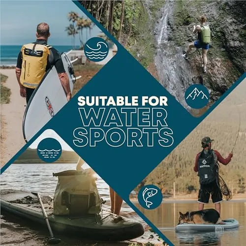 Waterproof Dry Bag w/ Zippered Pocket - Waterproof Dry Bag Backpack