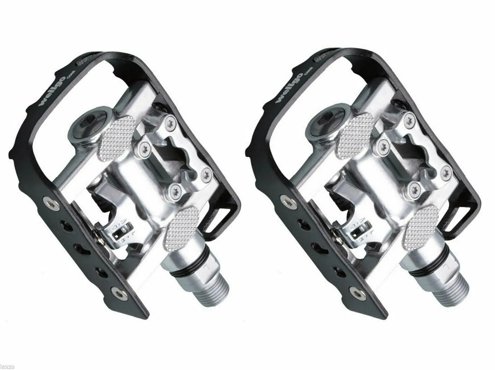 Wellgo C002 SPD Shimano Cleat Compatible Pedal MTB Road SPD Platform Cleats
