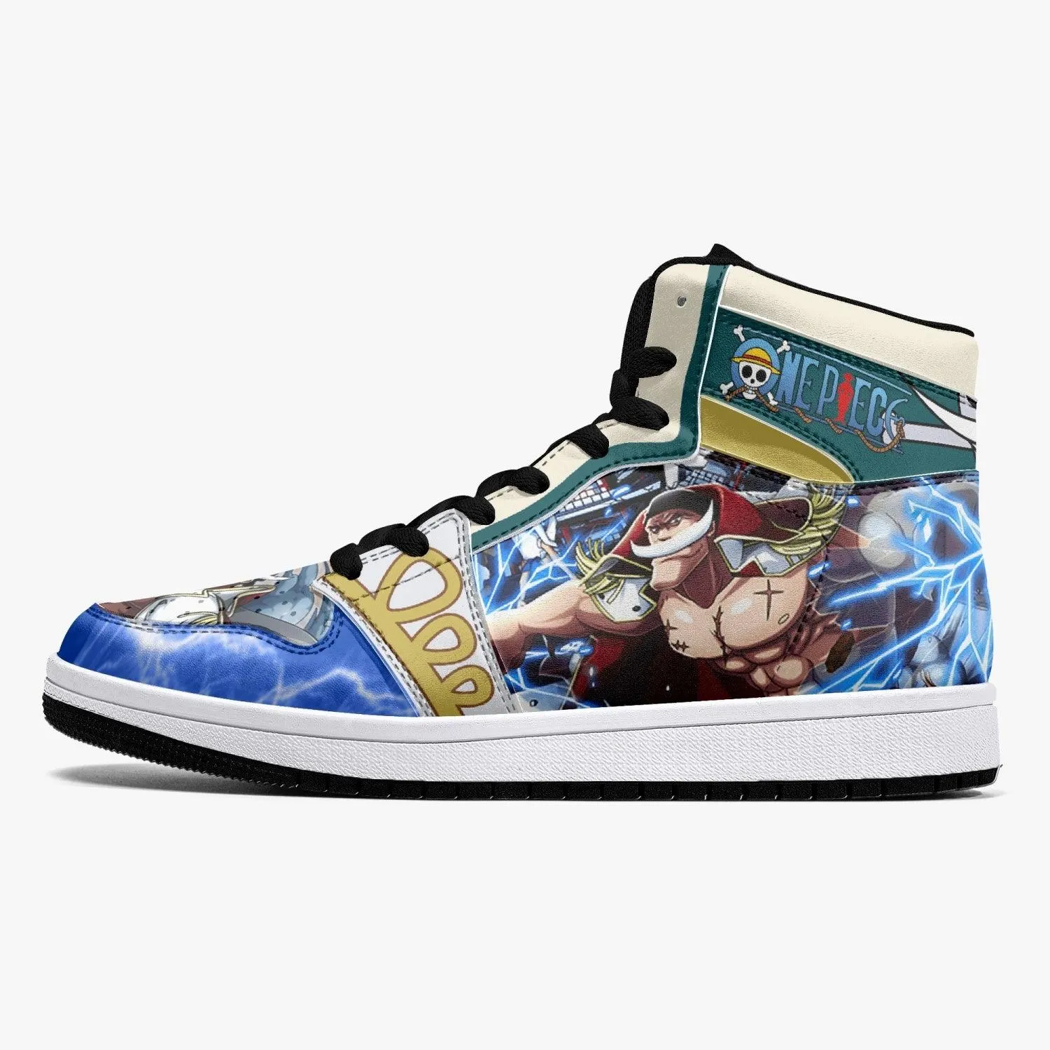 Whitebeard Marineford One Piece Mid 1 Basketball Shoes