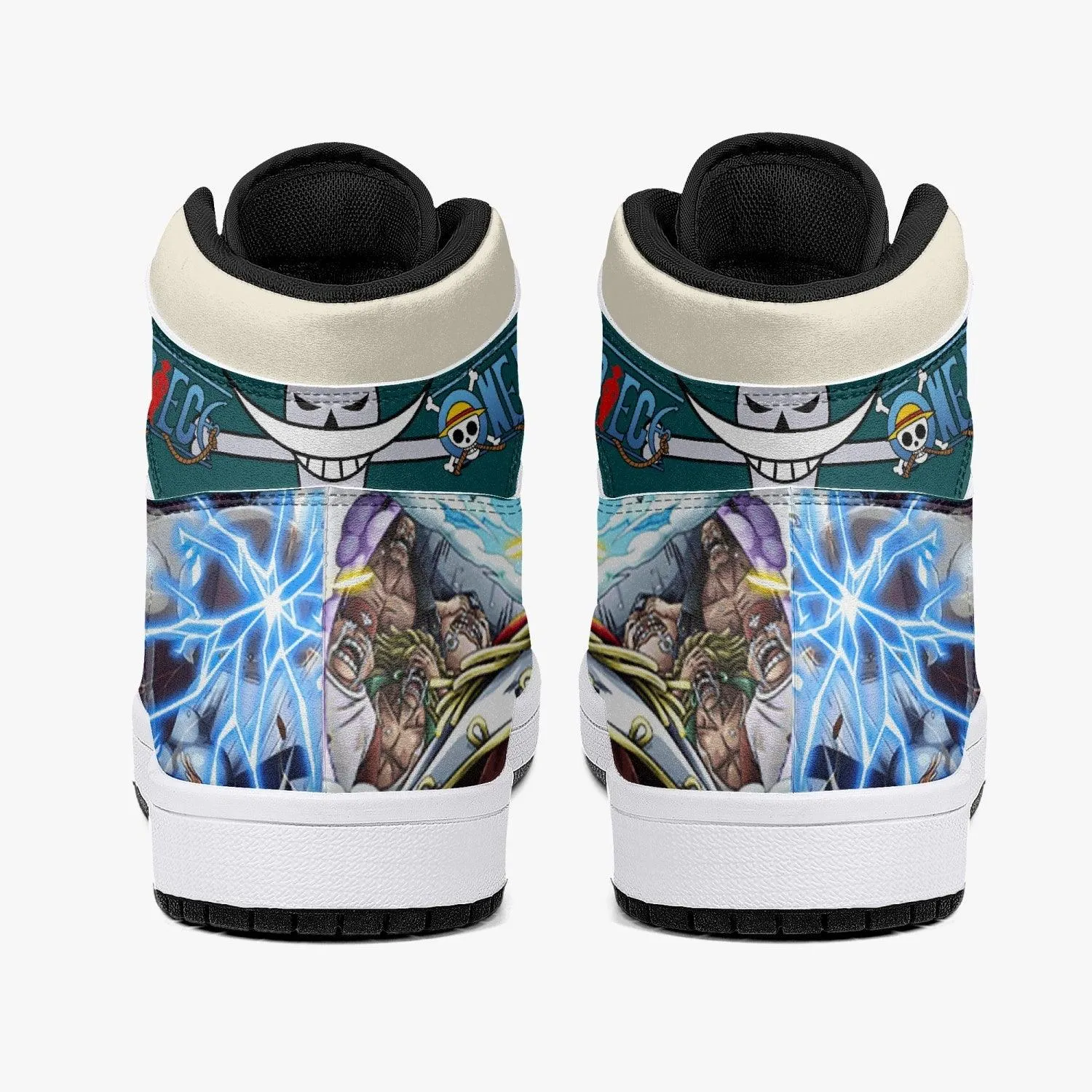 Whitebeard Marineford One Piece Mid 1 Basketball Shoes
