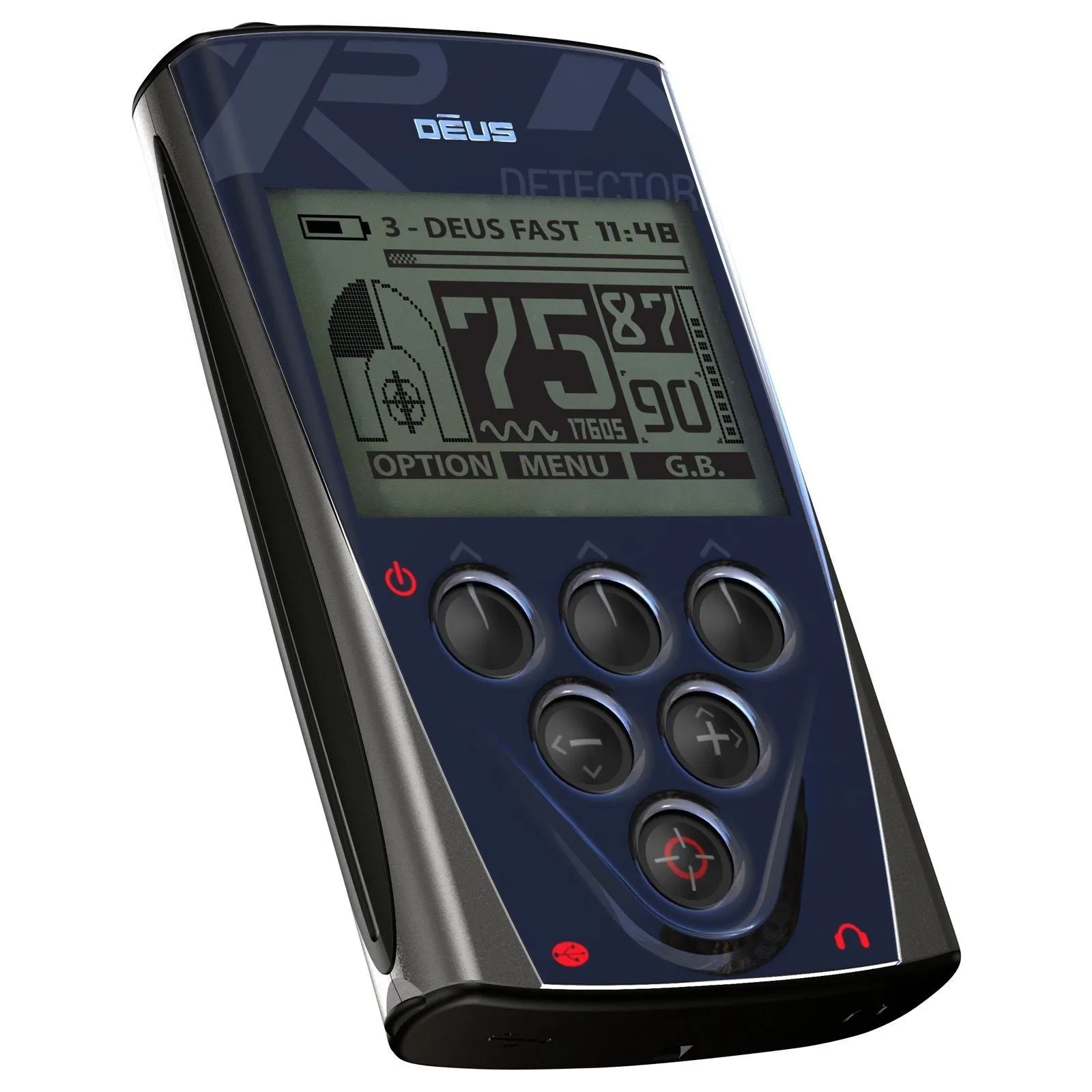 XP Deus Metal Detector with Remote, 9” X35 Coil, WSAUDIO Headphones, and MI-6 Pinpointer