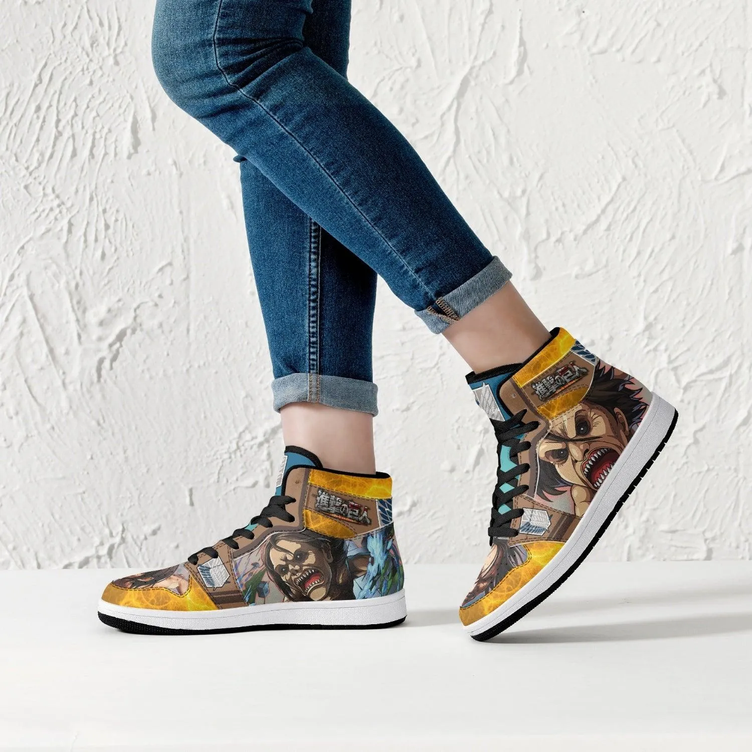 Ymir Jaw Titan Attack on Titan Mid 1 Basketball Shoes