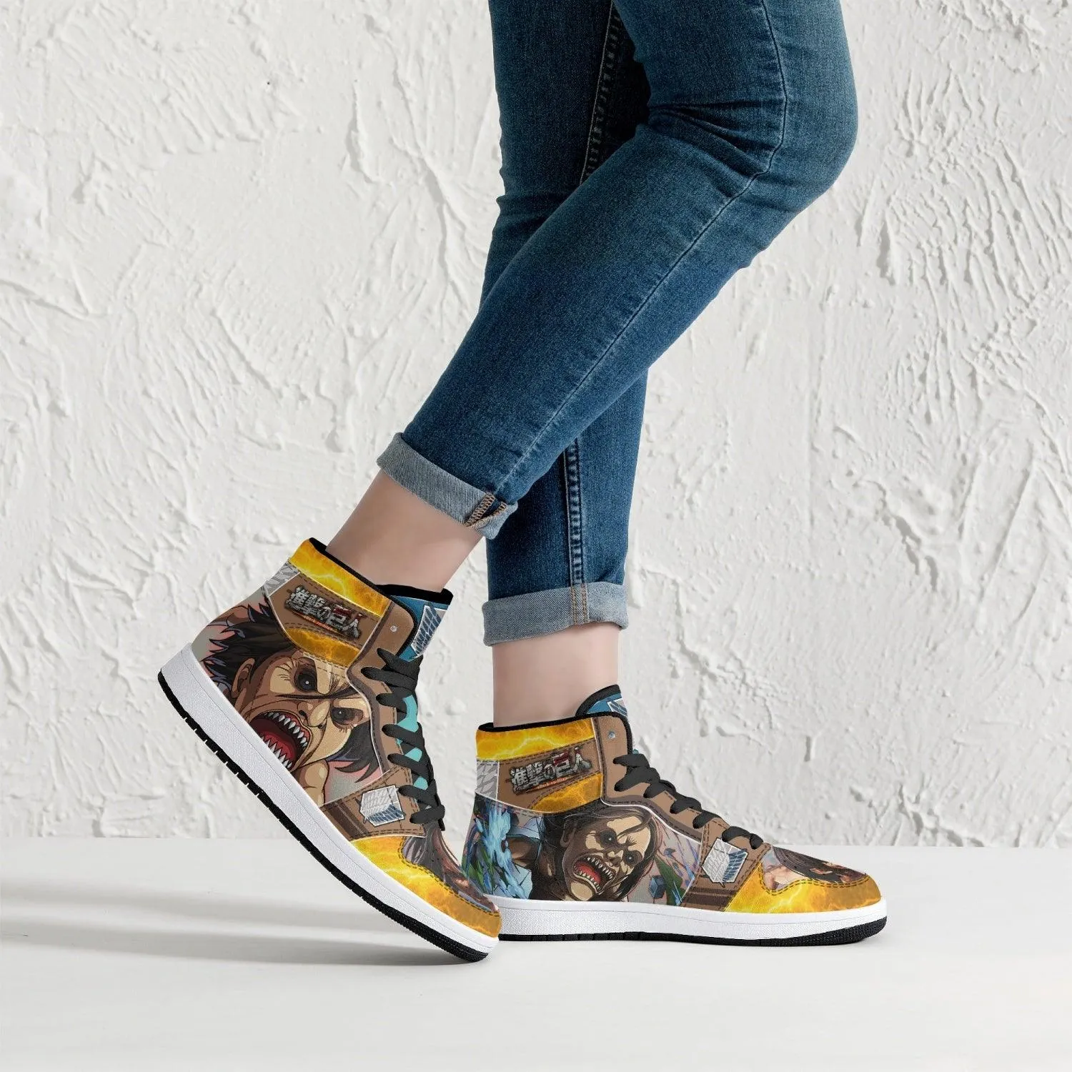Ymir Jaw Titan Attack on Titan Mid 1 Basketball Shoes